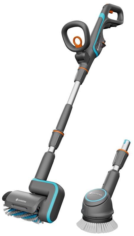 GARDENA - AquaBrush Universal 18V P4A Solo – Batteridrevet Overfladerenser (Uden Batteri)