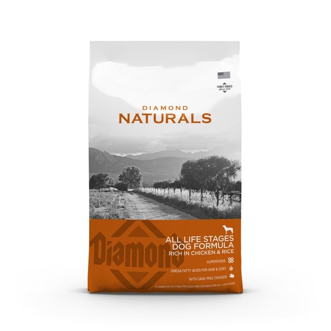 Diamond naturals - Dog food All life stage with chicken and rice 15kg - (170502)