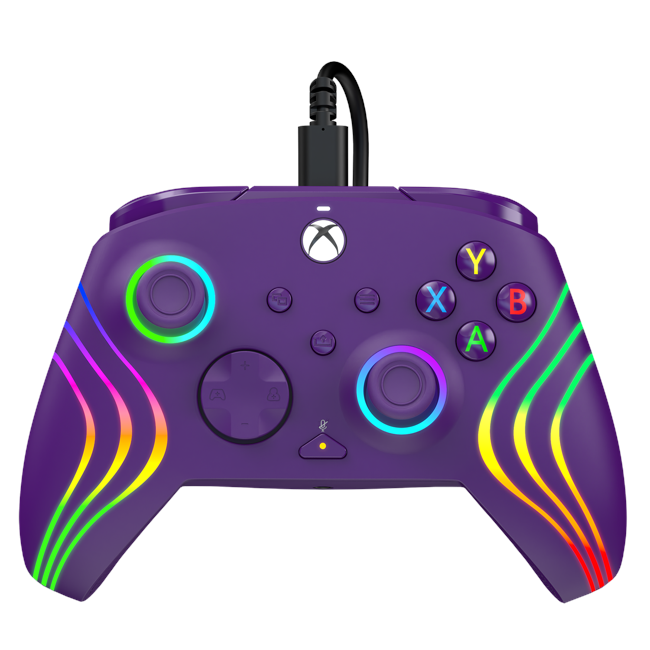 PDP Afterglow Wave Wired Controller - Purple