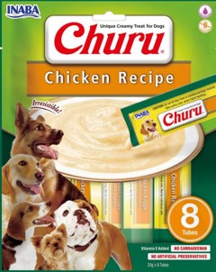 CHURU - 4 x Chicken 8stk  til Hund 32 rør ialt