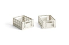 HAY - Set of 2 Colour Crate Mini - Off White