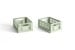 HAY - Set of 2 Colour Crate Mini - Mint thumbnail-1