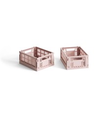 HAY - Set of 2 Colour Crate Mini - Blush