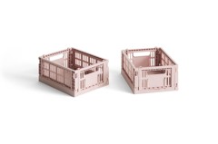 HAY - Set of 2 Colour Crate Mini - Blush