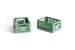 HAY - Set of 2 Colour Crate Mini - Dark Mint thumbnail-1