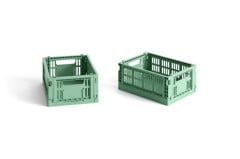 HAY - Set of 2 Colour Crate Mini - Dark Mint