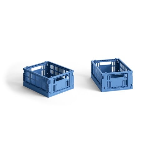 HAY - Set med 2 Colour Crate Mini Förvaringslådor (Elektriskt