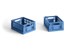 HAY - Set of 2 Colour Crate Mini - Electric Blue thumbnail-1