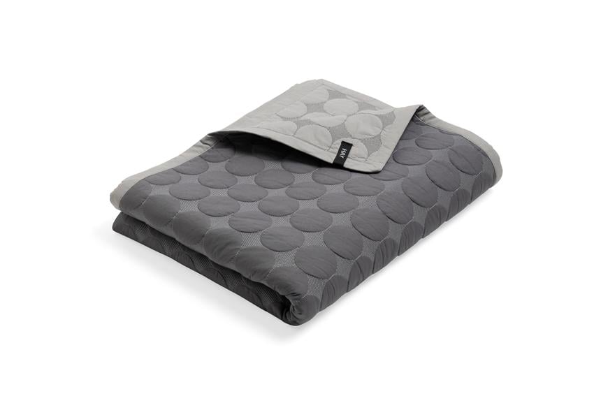 HAY - Mega Dot (Organic) Sengeteppe 235x245 Mørk Grey