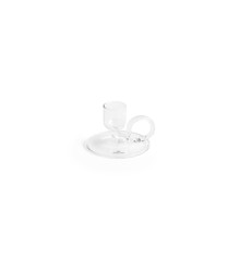 HAY - Tiny Candleholder Curved - Clear