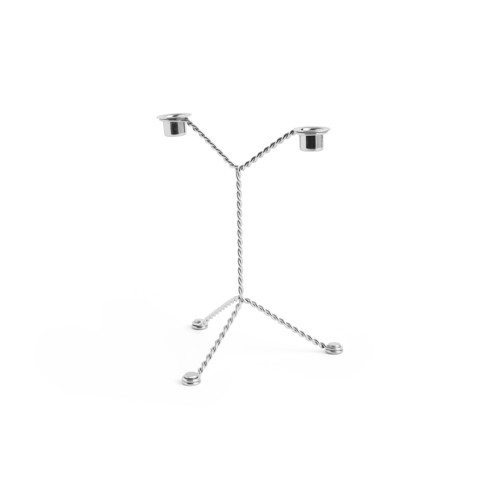HAY - Wire Ljusstake H25 cm (Krom)