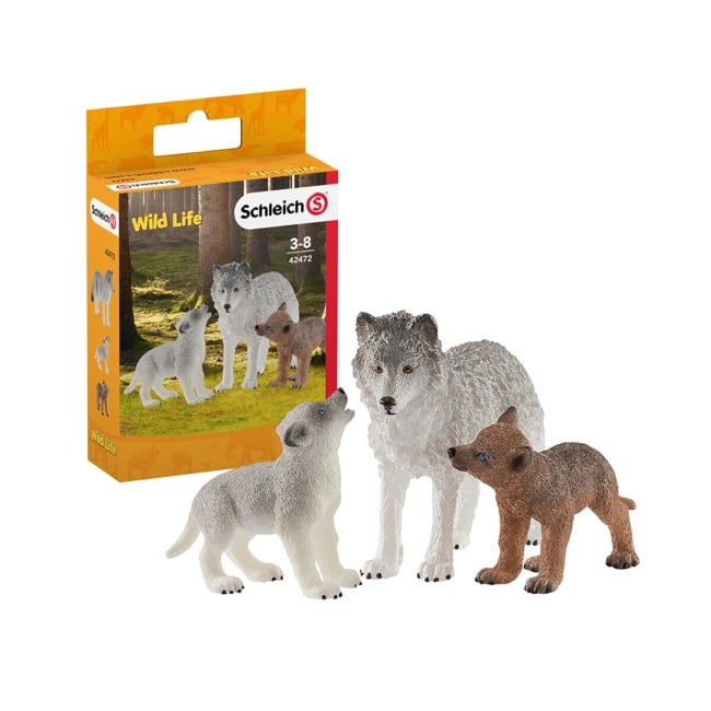 Schleich - Wild Life - Mother Wolf With Pups (42472)