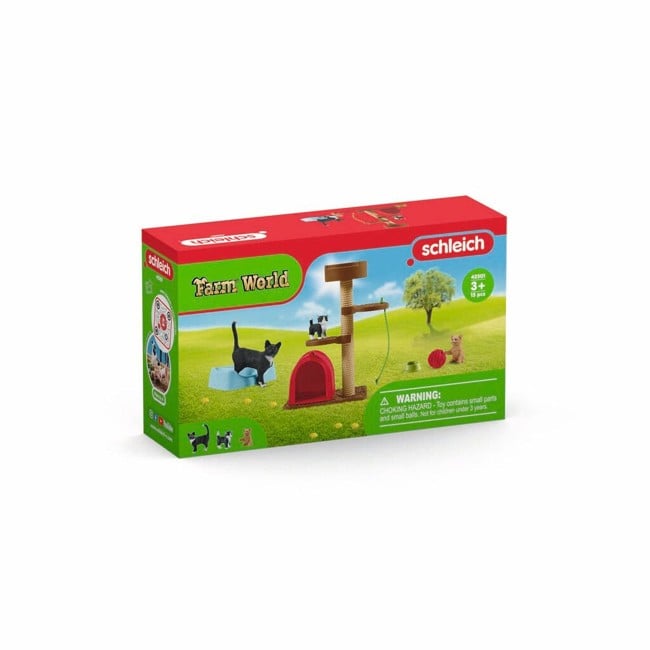 Schleich - Farm World - Legetid for søde katte (42501)