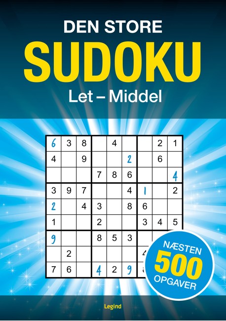 Legind - Big Sudoko - 500 assignments - Easy to medium
