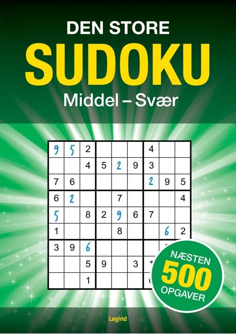 Legind - Big Sudoko - 500 assignments - Medium to hard