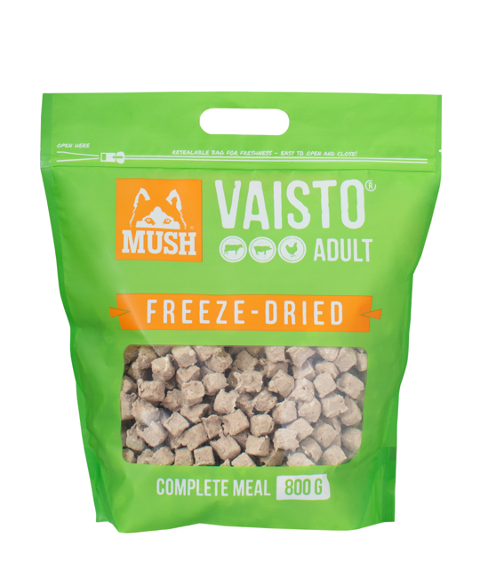 MUSH - Vaisto Grøn Fryse tørret  Okse- gris - Kylling   800 g