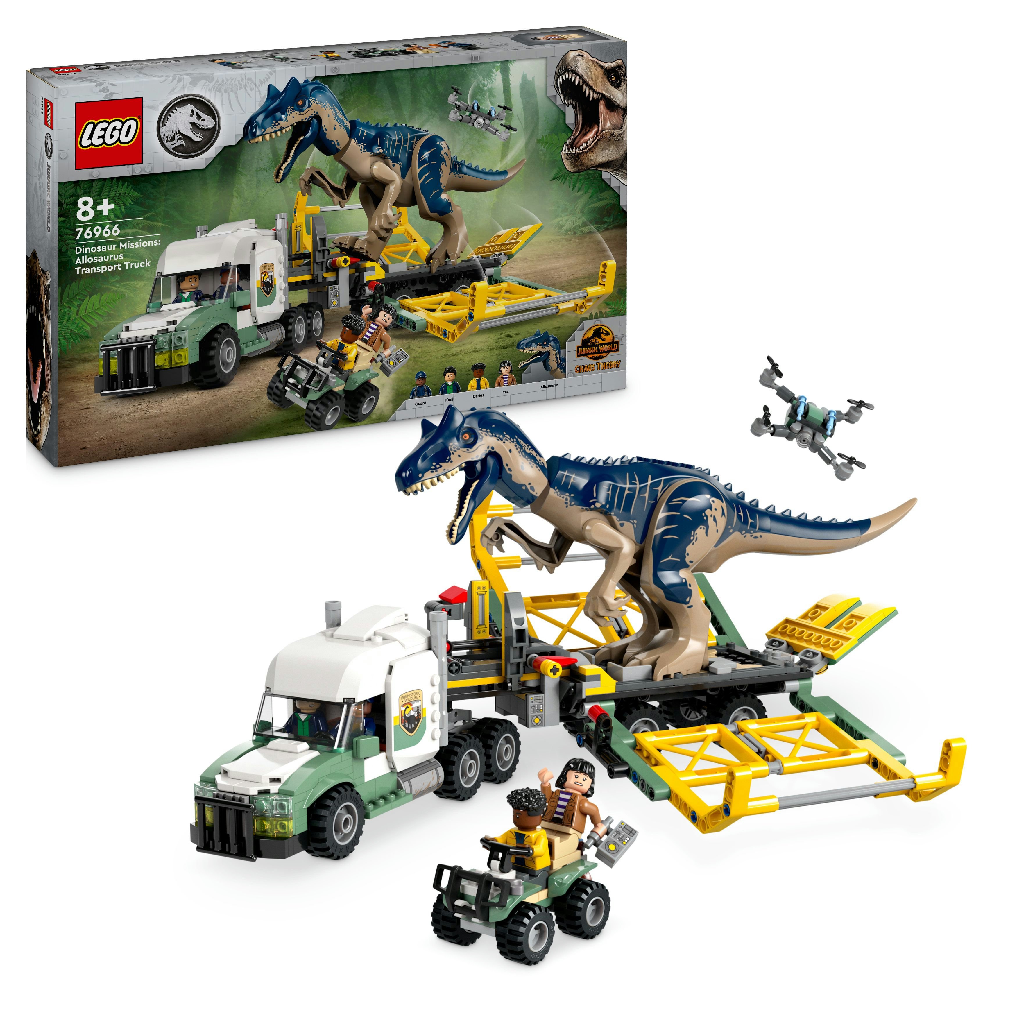 LEGO Jurassic World 76966 Dinosauroppdrag - Allosaurus-transport