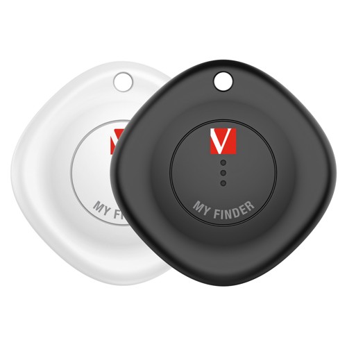 Verbatim - My Finder Bluetooth Tracker, Black/White (2-pack)
