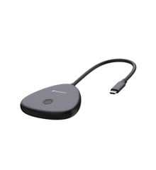 Verbatim - Share My Screen USB-C Wireless Display Adapter 4K w/Hub
