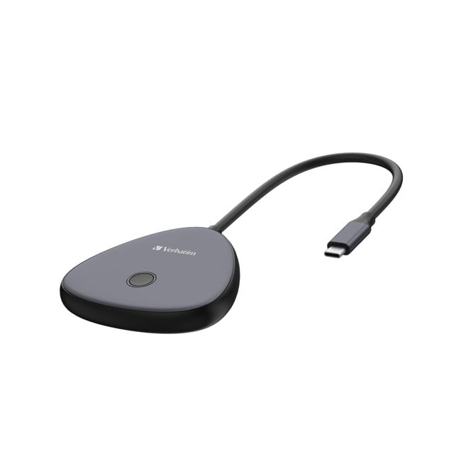 Verbatim - Share My Screen USB-C Wireless Display Adapter 4K w/Hub