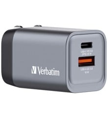 Verbatim - GNC-35 GaN Charger 2 Port 35W USB-A/USB-C