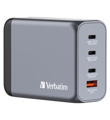 Verbatim - GNC-200 GaN Oplader 4 Port 200W USB-A/USB-C