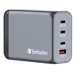 Verbatim - GNC-240 GaN Charger 4 Port 240W USB-A/USB-C