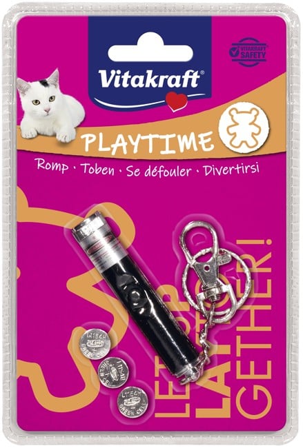 Vitakraft - BLAND 4 FOR 119 - LED lygte "Catch the light" kattelegetøj 8 cm