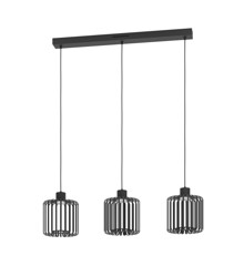 EGLO - Ginestrone-Z long table pendant black L90 - RGB + TW - Zigbee, Bluetooth