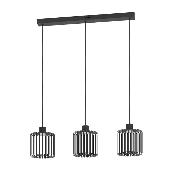 EGLO - Ginestrone-Z long table pendant black L90 - RGB + TW - Zigbee, Bluetooth