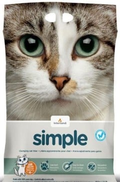 Intersand - simple catlitter 14kg fragance free