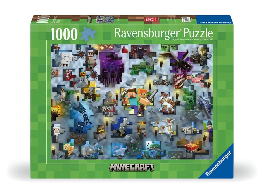 Ravensburger - Puslespil Minecraft Mobs 1000 brikker