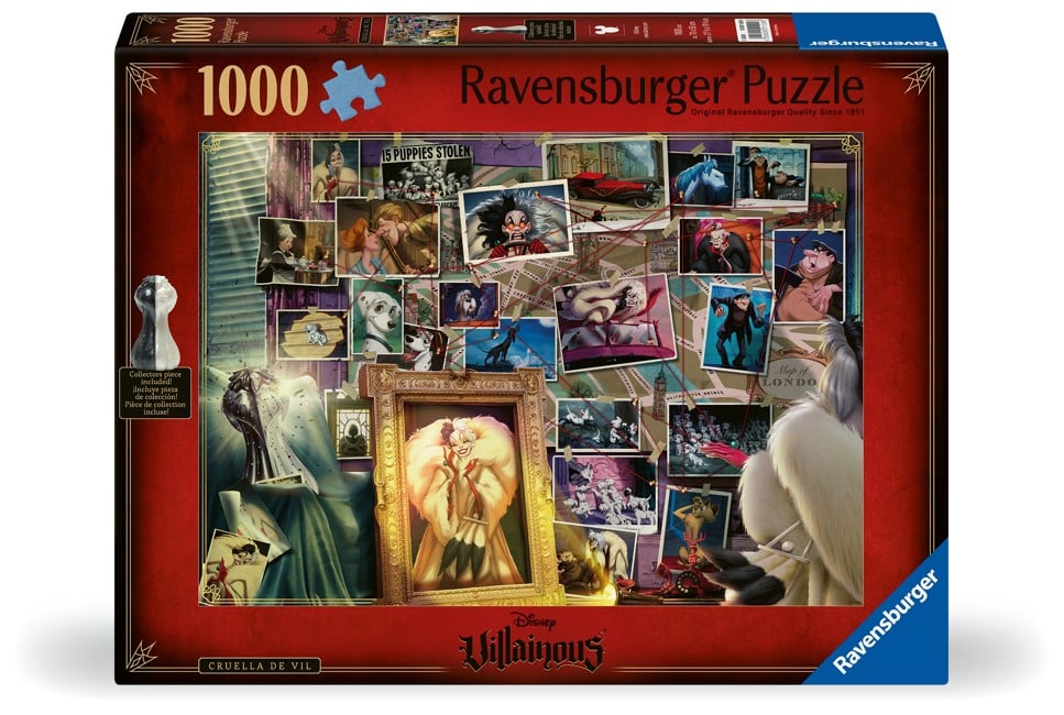 Ravensburger - Puslespil Villainous Cruella de Vil 1000 brikker