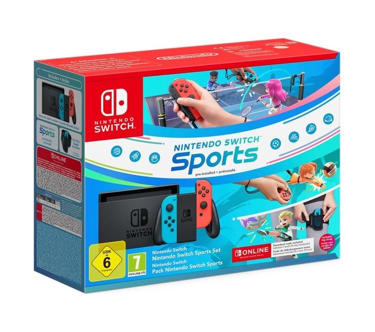 Nintendo Switch Console - Neon Blue/Red + Nintendo Switch Sports