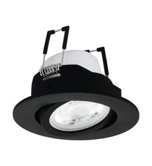 EGLO - Saliceto-Z recessed light black Ø8.8 - RGB + TW - Zigbee, Bluetooth