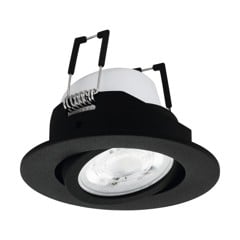 EGLO - Saliceto-Z recessed light black Ø8.8 - RGB + TW - Zigbee, Bluetooth