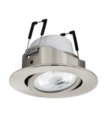 EGLO - Saliceto-Z recessed light brushed steel Ø8.8 - RGB + TW - Zigbee, Bluetooth