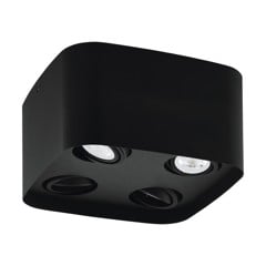 EGLO - Caminales-Z ceiling lamp black 24x24 - RGB + TW - Zigbee, Bluetooth