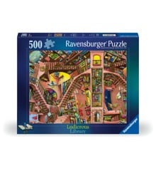 Ravensburger - Puslespil Ludicrous Library 500 brikker