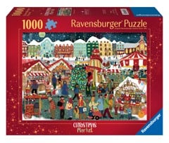 Ravensburger - Puslespil Christmas Market 1000 brikker