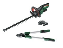 Bosch - UniversalHedgeCut 18V-55  - ( Battery & Charger Included ) + Bosch 06008B5100 Long Handle Pruning Lopper 24"/60cm