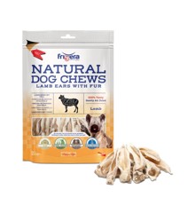 Frigera - Natural Dog Chews Lammeører m. hår 100gr