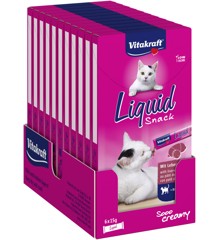 Vitakraft - 11 x Liquid Snack with Liver Sausage and Biotin for cats  6x15gr(58066)