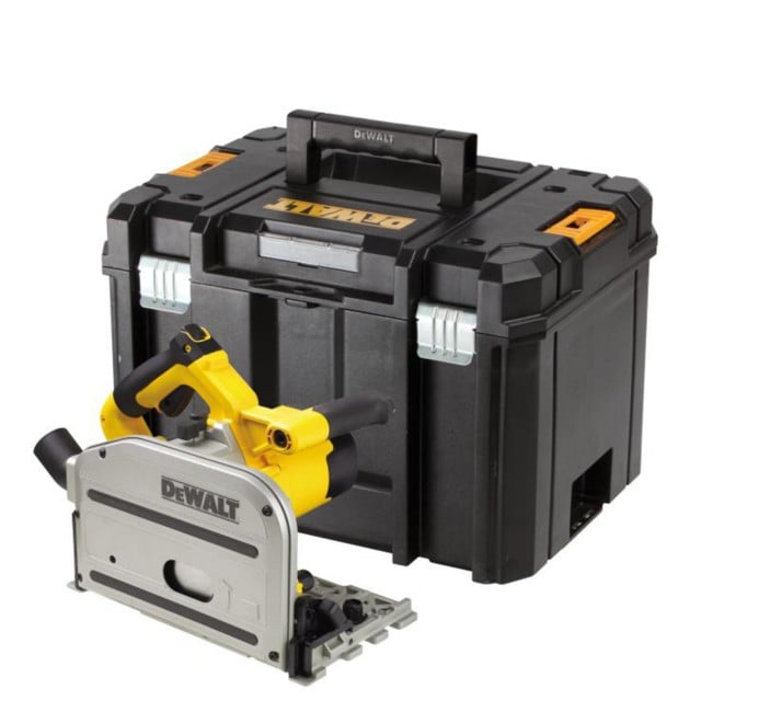 Dewalt Dyksav 230V model DWS520K leveres med kuffert, uden skinne