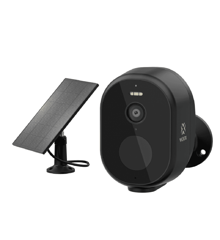 Woox - Smart trådløs utendørskamera inkl. solcellepanelsett