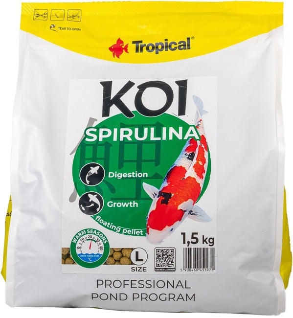 TROPICAL - New Koi Spirulina Pellet Size L 5L/1,5Kg - (157.2512)