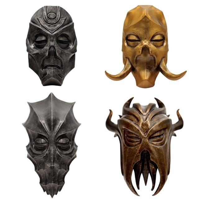 The Elder Scrolls V: Skyrim Set of 4 Dragon Priest Masks