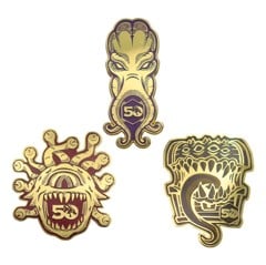 Dungeons & Dragons 50th Anniversary Set of 3 Pin Badges