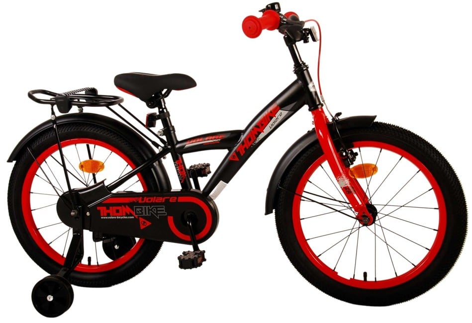 Volare - Children's Bicycle 18" - Thombike Black Red (21792)