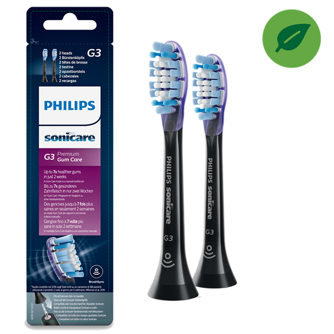 Philips Sonicare C3 Premium Ersatzbürstenköpfe 2er-Pack (HX9042/17)